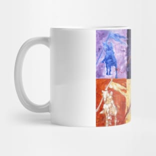 Joan of Arc Quilt purple Mug